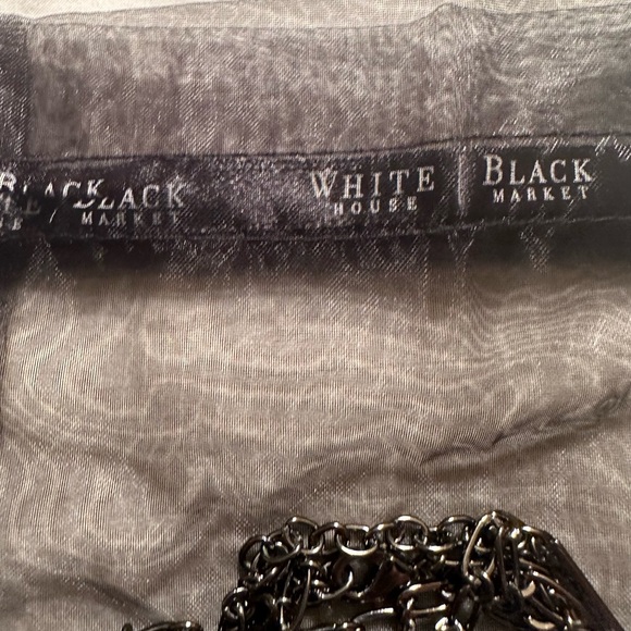 White House Black Market Black Glass Necklace - Picture 9 of 10